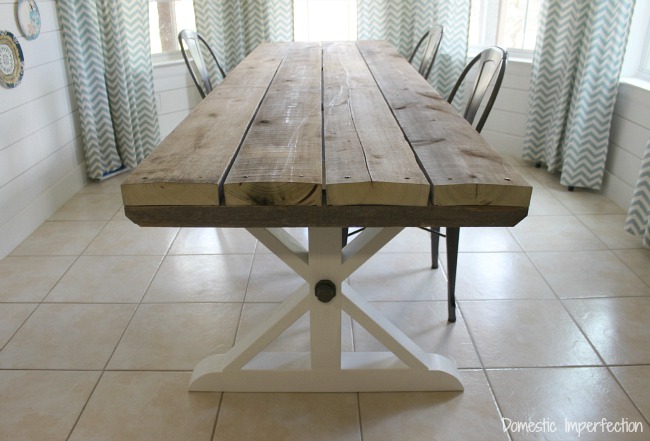 Rustic Picnic Style Dining Table - Domestic Imperfection