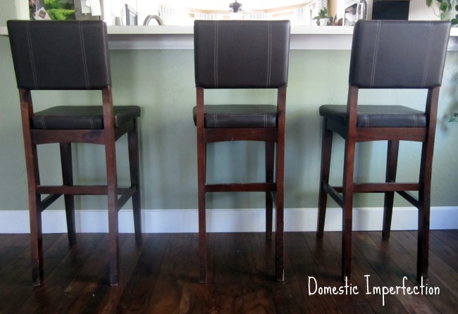 Drop Cloth Barstool Makeover Domestic, How To Recover Bar Stools