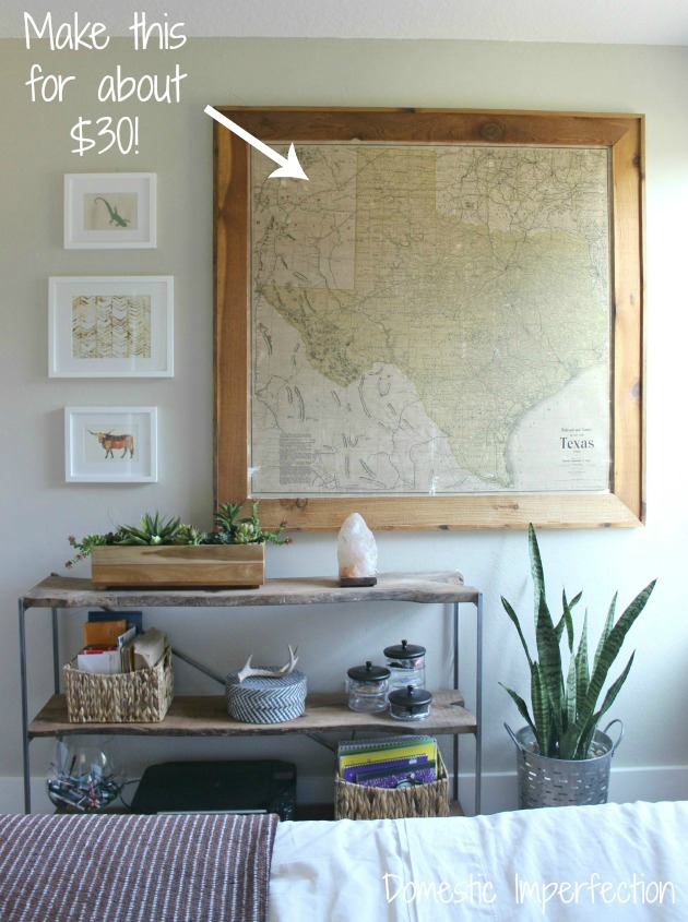 $30 Giant Map Decor by Domestic Imperfection