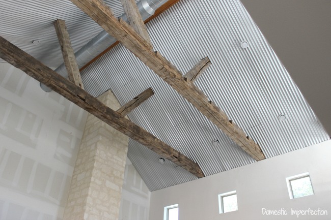 A Corrugated Metal Ceiling Domestic, Corrugated Steel Ceiling